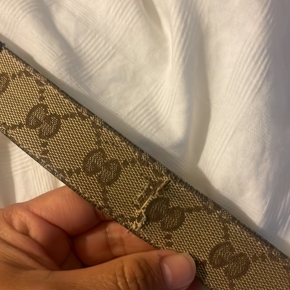 Gucci canvas brown belt. - Picture 11 of 11